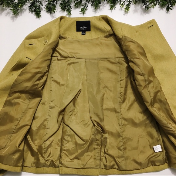 {Mossimo} Wool Blend Peacoat - Yellow/Green - Picture 5 of 6